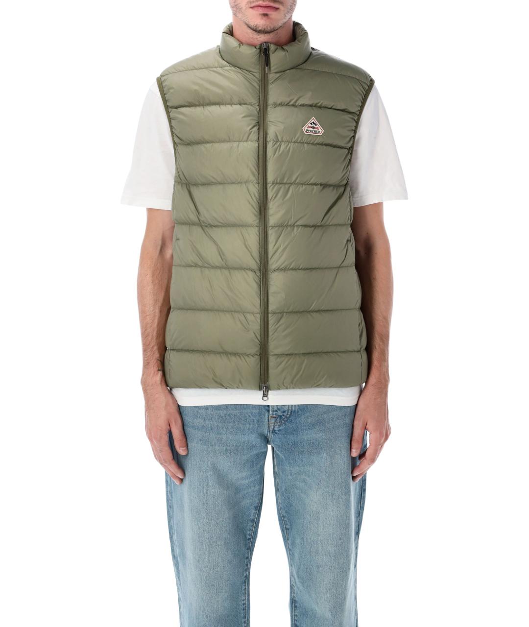 PYRENEX Зеленый полиамидовый жилет, фото 4