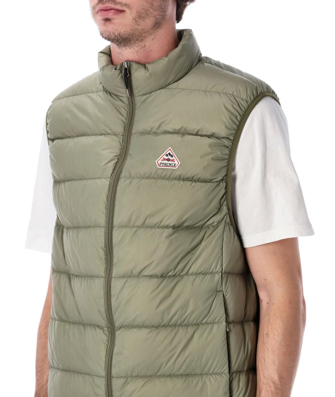 PYRENEX Зеленый полиамидовый жилет, фото 3