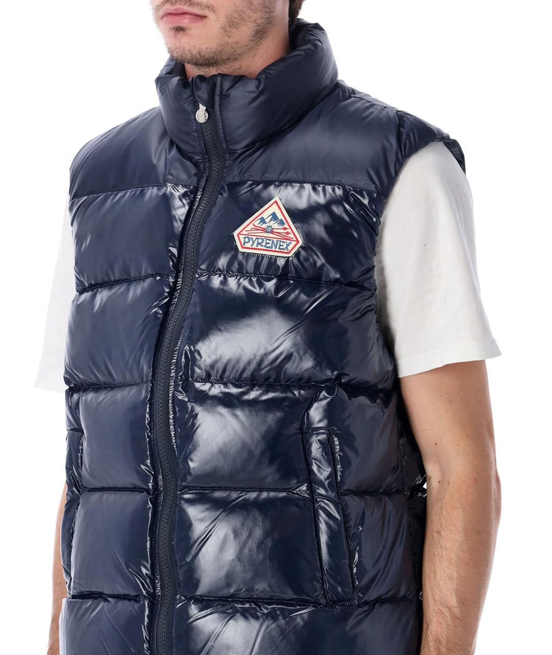 PYRENEX Синий полиамидовый жилет, фото 3