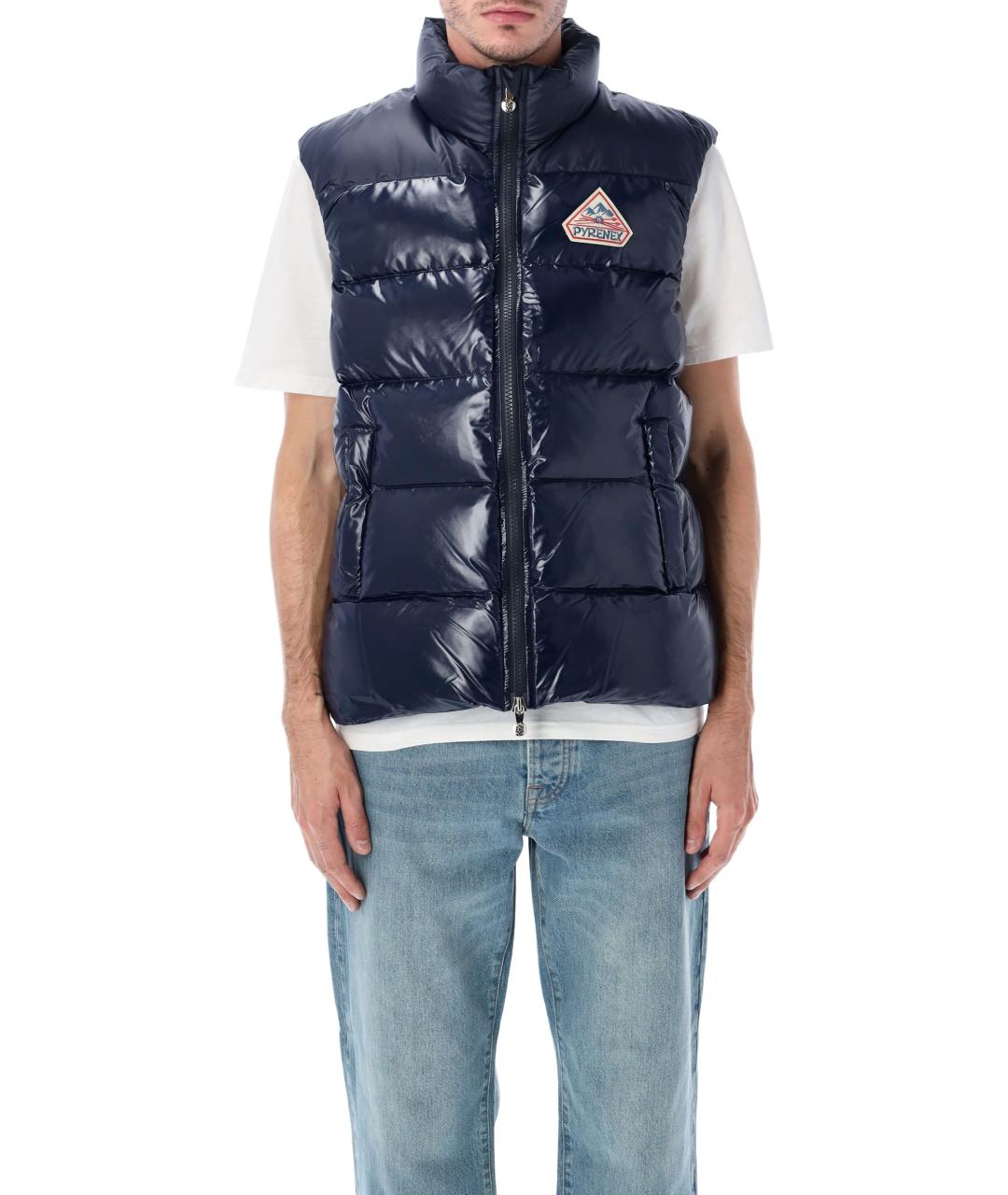 PYRENEX Синий полиамидовый жилет, фото 4