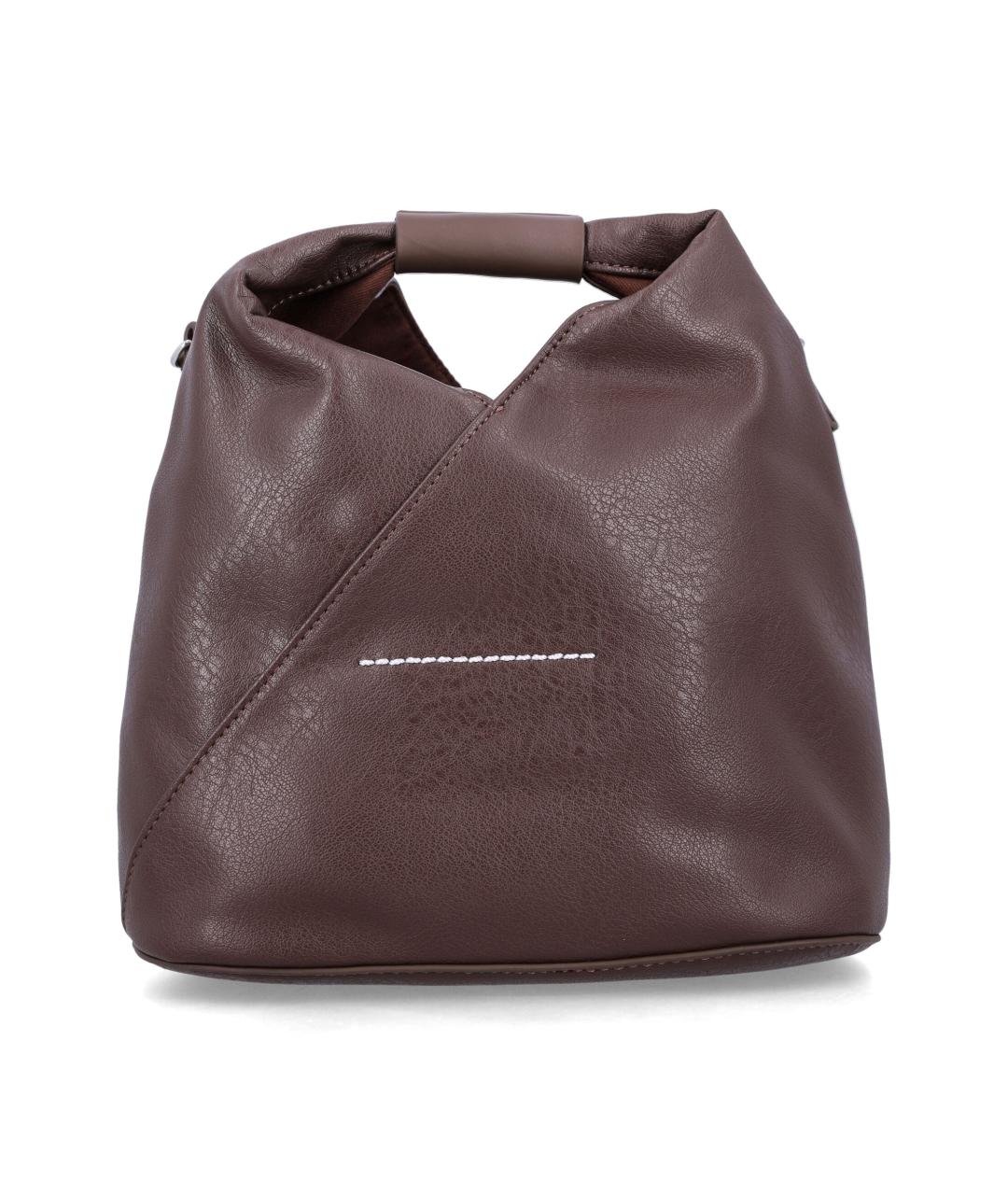 MM6 MAISON MARGIELA Коричневая сумка тоут из искусственной кожи, фото 3