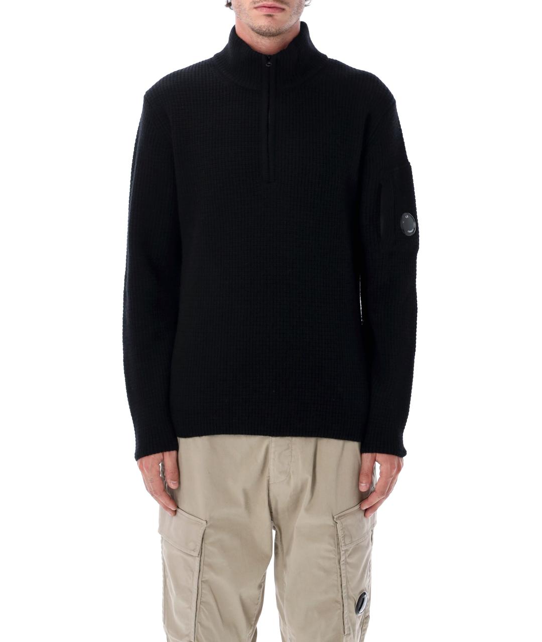 CP COMPANY Черный шерстяной джемпер / свитер, фото 4