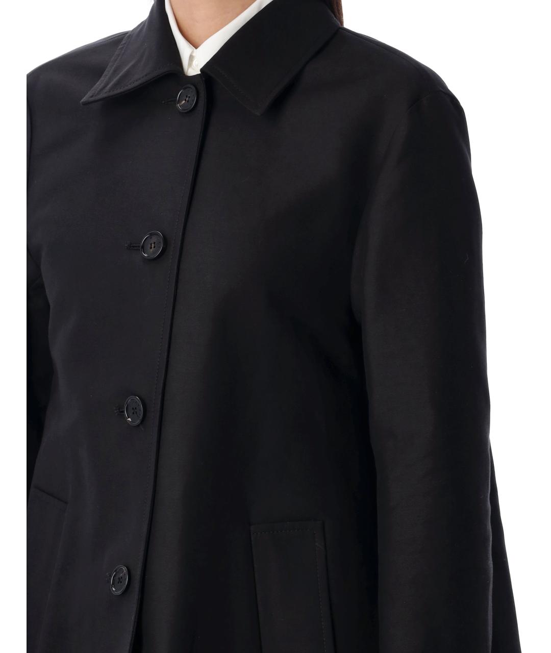 MARNI Черное хлопковое пальто, фото 4