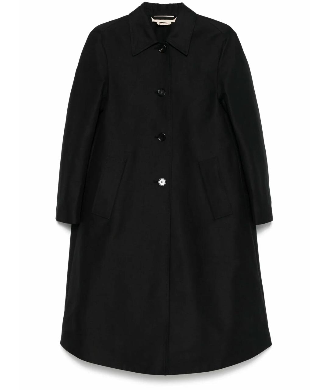 MARNI Черное хлопковое пальто, фото 1