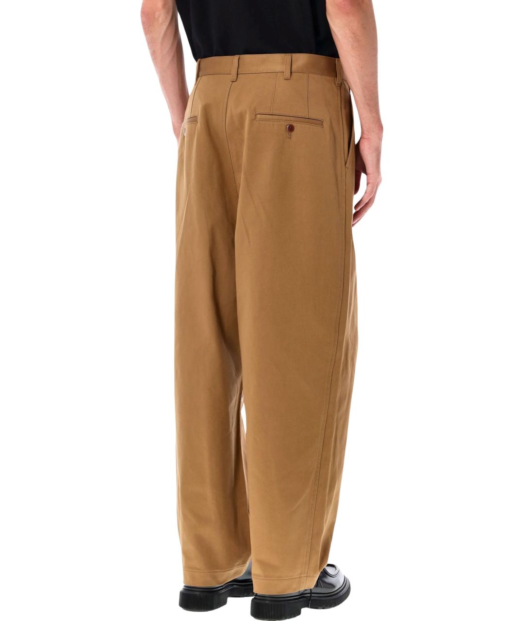 JUNYA WATANABE Коричневые хлопковые повседневные брюки, фото 2