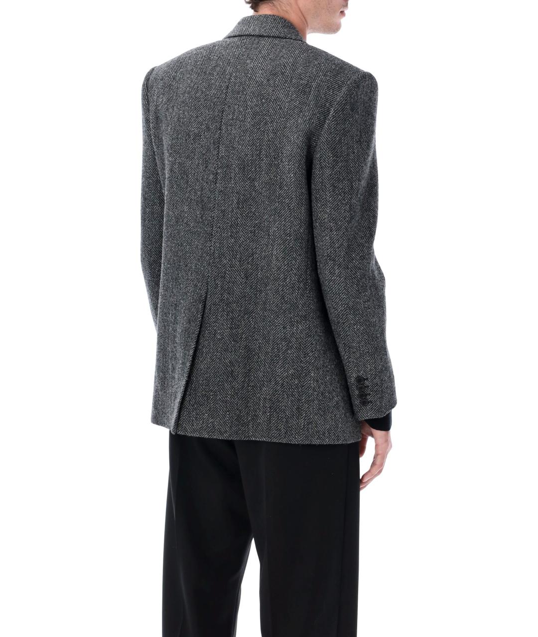 SAINT LAURENT Мульти шерстяной пиджак, фото 3