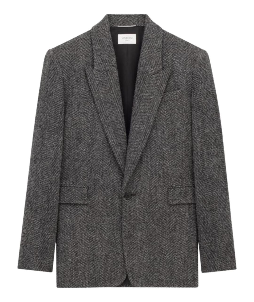 SAINT LAURENT Мульти шерстяной пиджак, фото 1