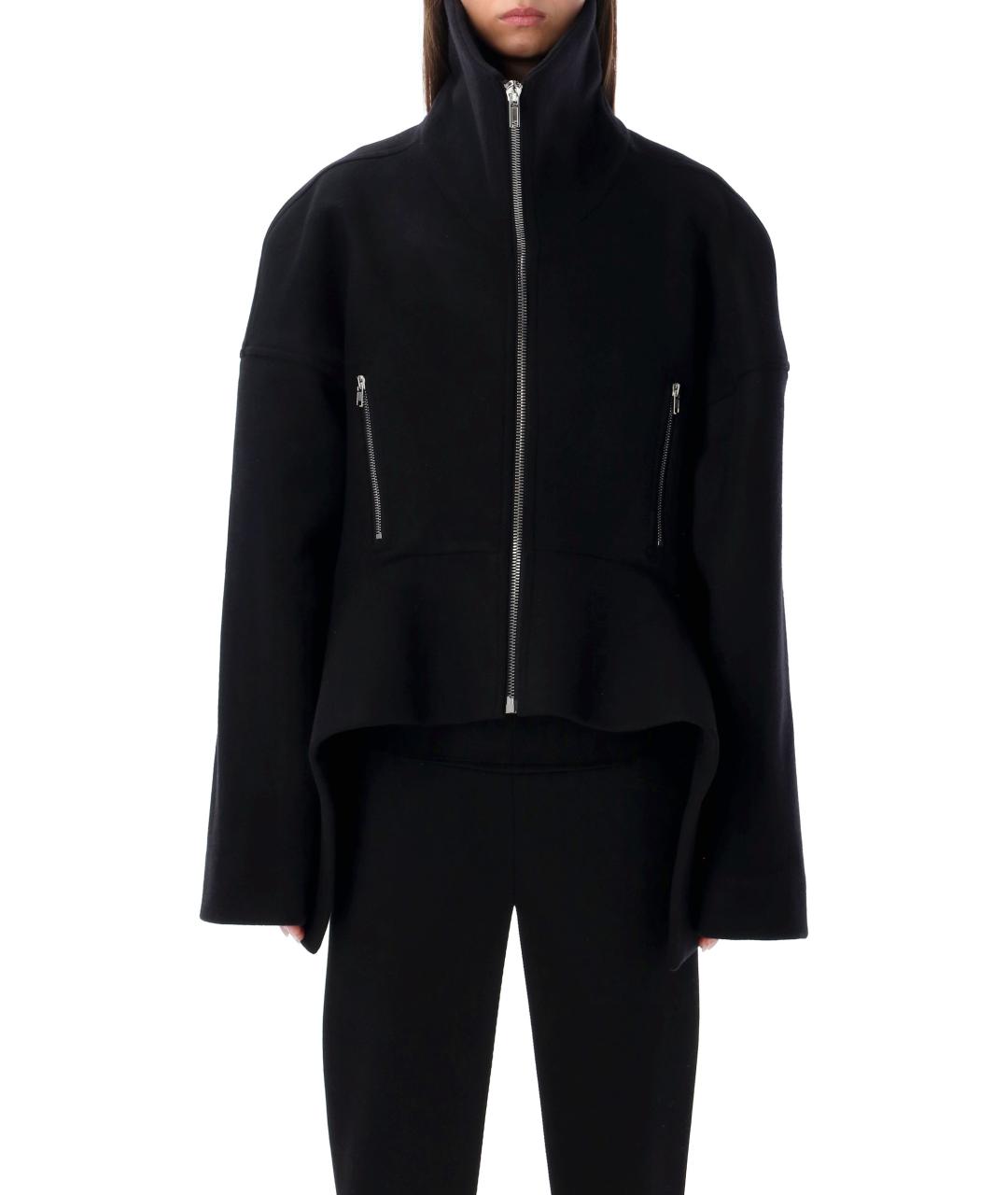 RICK OWENS Черное шерстяное пальто, фото 2