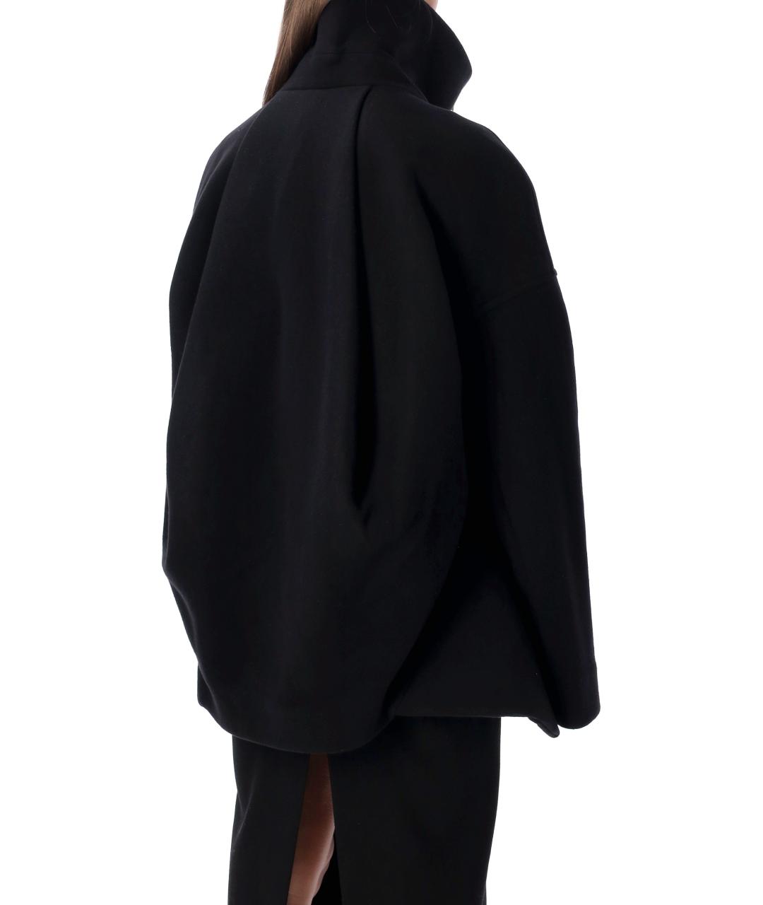 RICK OWENS Черное шерстяное пальто, фото 3