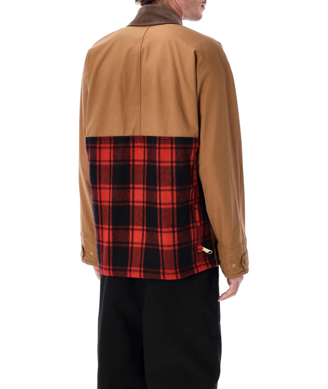 JUNYA WATANABE Коричневая хлопковая куртка, фото 2