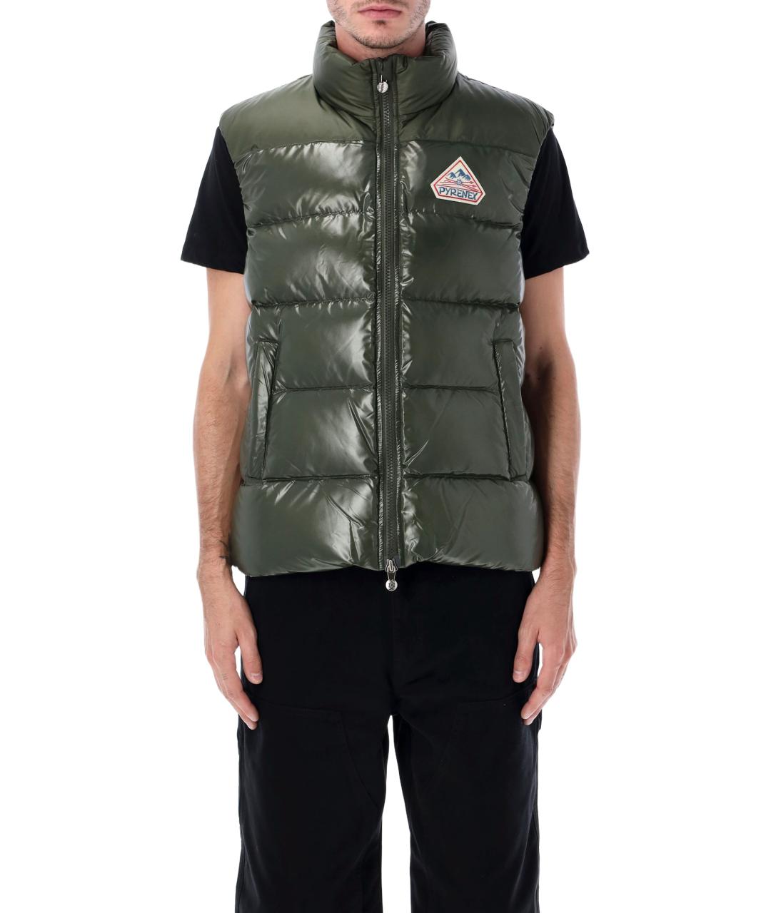PYRENEX Хаки полиамидовый жилет, фото 4