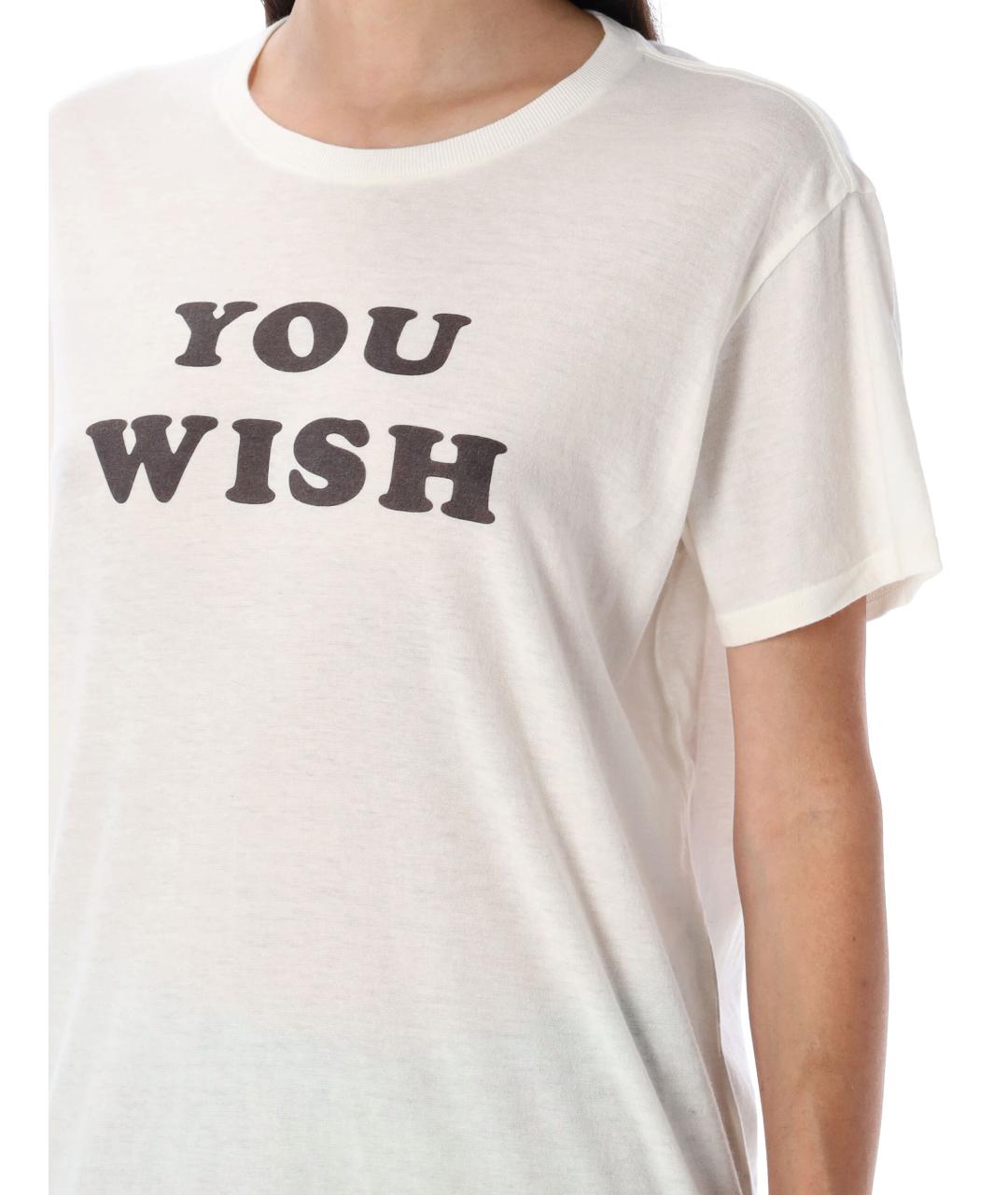 R13 Бежевая хлопковая футболка, фото 4