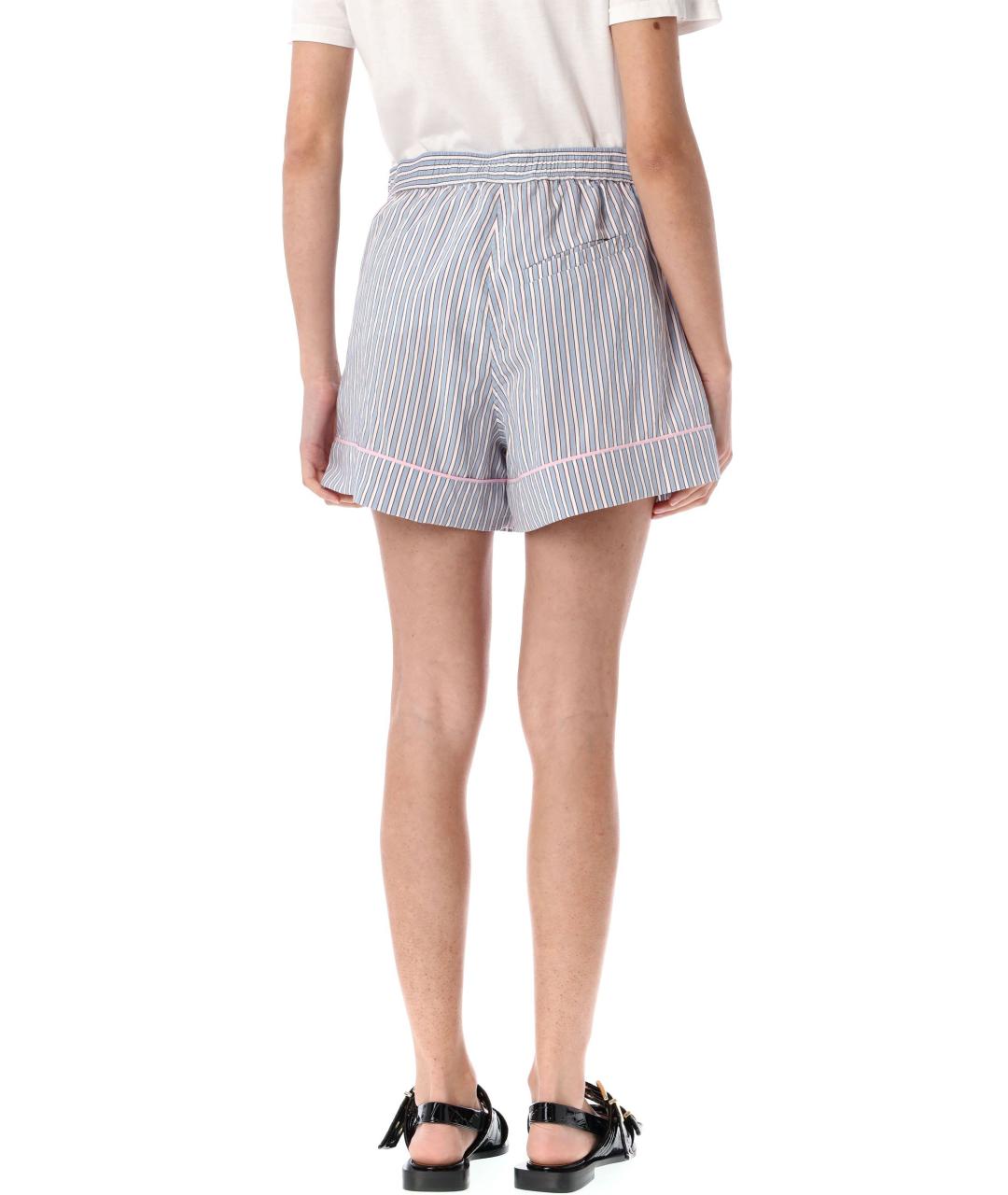 GANNI Голубые шорты, фото 3