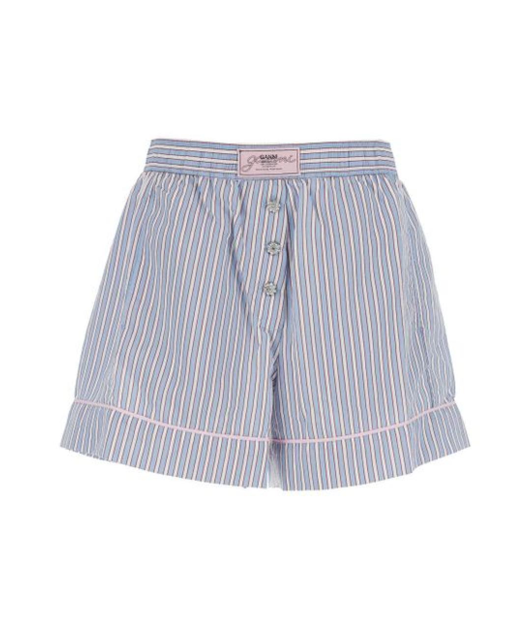 GANNI Голубые шорты, фото 1