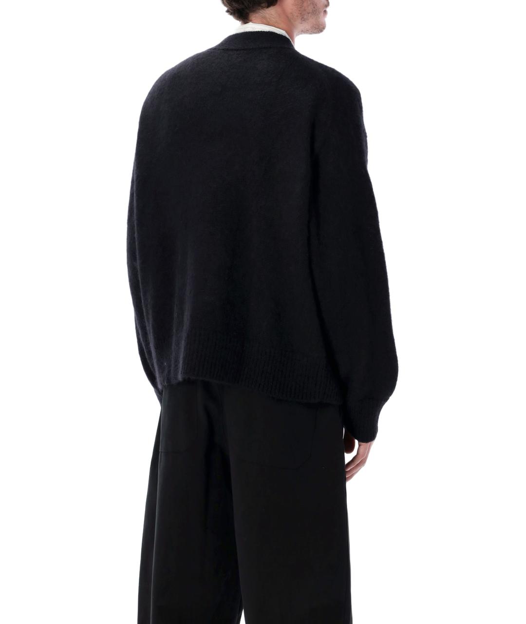 STUDIO NICHOLSON Черный полиамидовый кардиган, фото 2