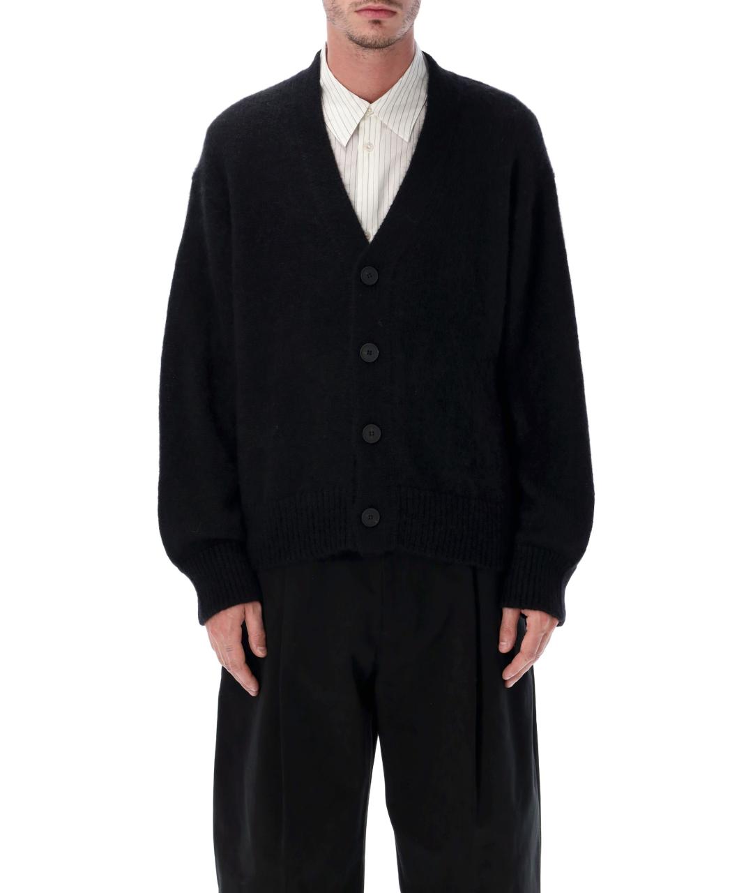 STUDIO NICHOLSON Черный полиамидовый кардиган, фото 4