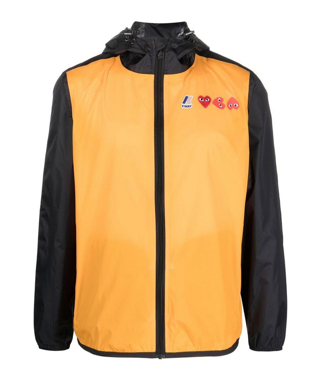 COMME DES GARÇONS PLAY Оранжевая полиамидовая куртка, фото 1