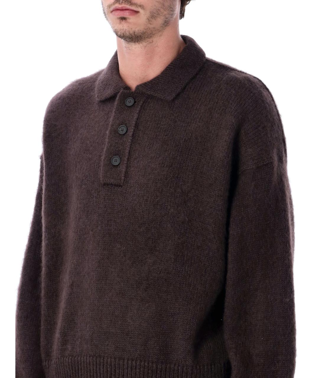 STUDIO NICHOLSON Коричневый полиамидовый джемпер / свитер, фото 3
