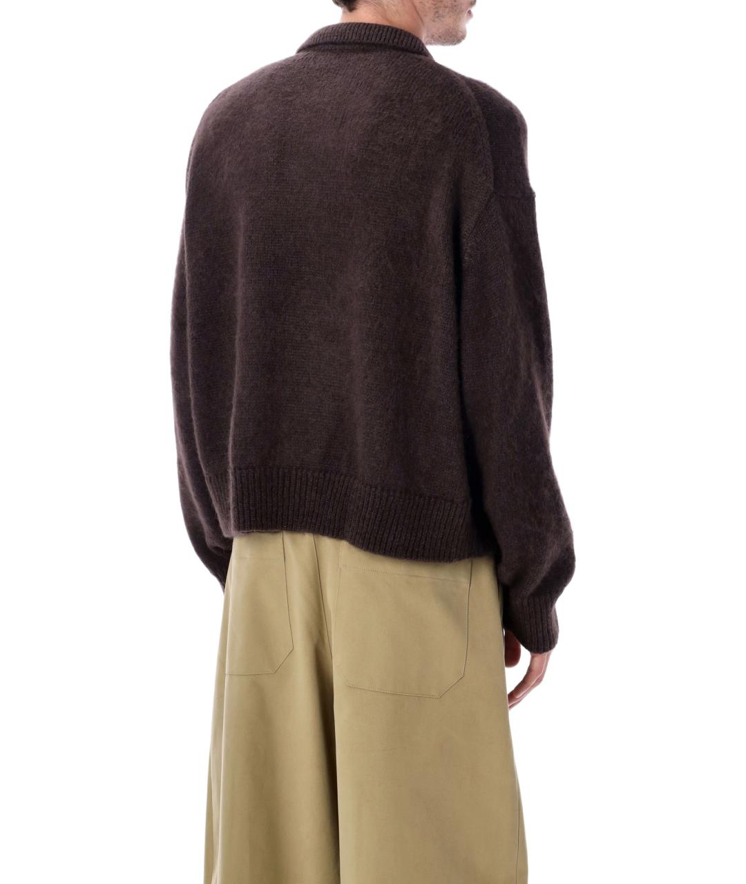 STUDIO NICHOLSON Коричневый полиамидовый джемпер / свитер, фото 2