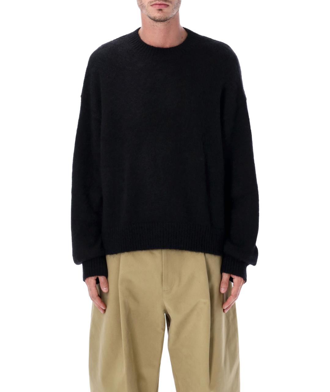 STUDIO NICHOLSON Черный полиамидовый джемпер / свитер, фото 4