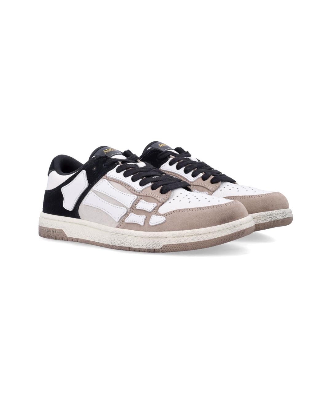 AMIRI Бежевые синтетические низкие кроссовки / кеды, фото 3