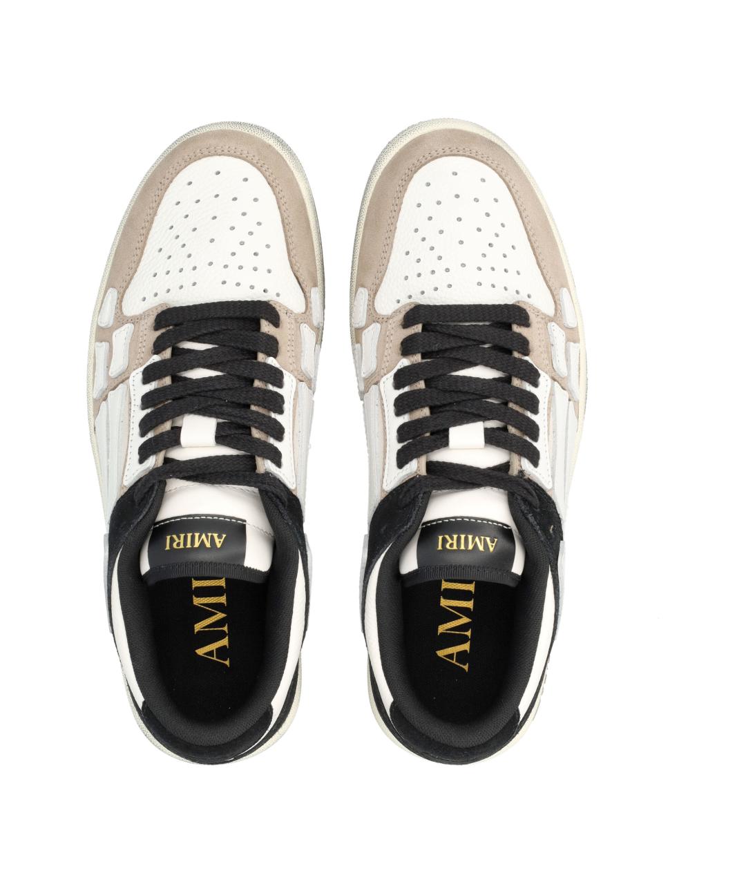 AMIRI Бежевые синтетические низкие кроссовки / кеды, фото 2