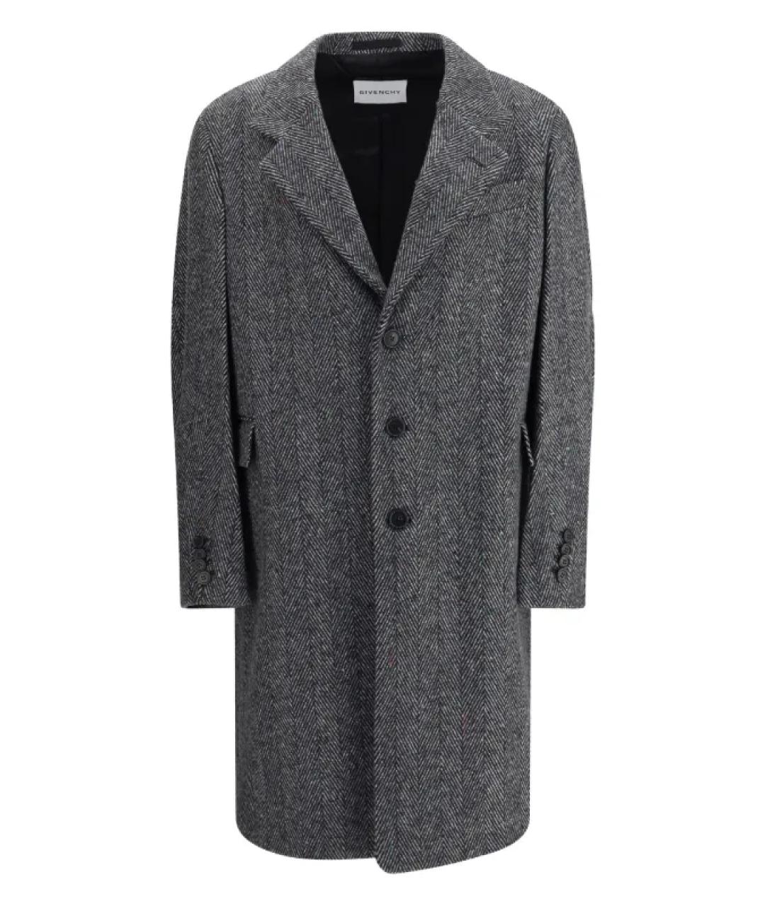 GIVENCHY Серое шерстяное пальто, фото 1