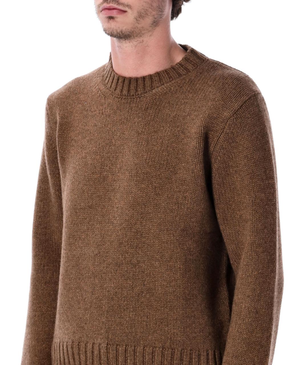 STUDIO NICHOLSON Коричневый джемпер / свитер, фото 3