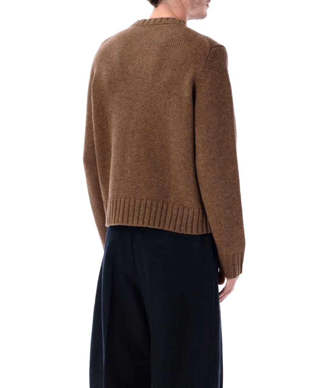 STUDIO NICHOLSON Коричневый джемпер / свитер, фото 2