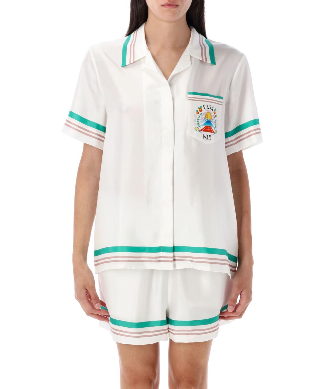 CASABLANCA Мульти шелковая рубашка, фото 4