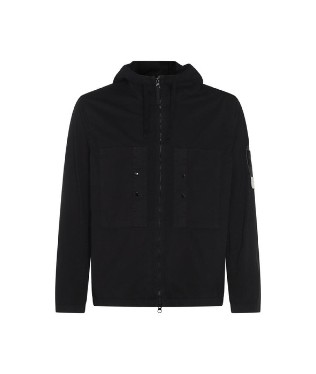STONE ISLAND Черная хлопковая куртка, фото 1