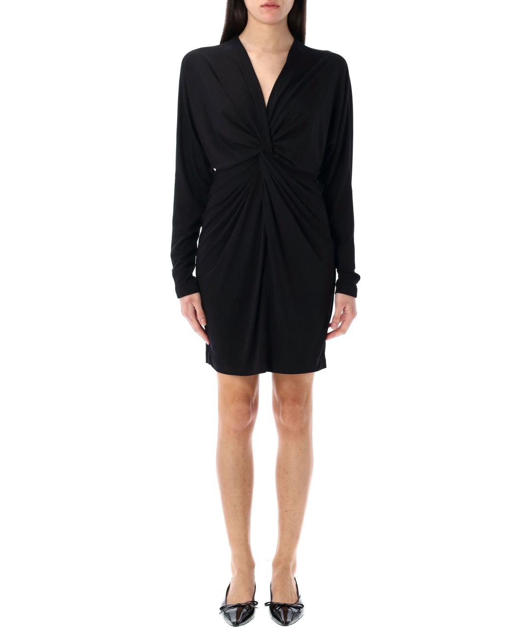 ANINE BING Черное вискозное платье, фото 2