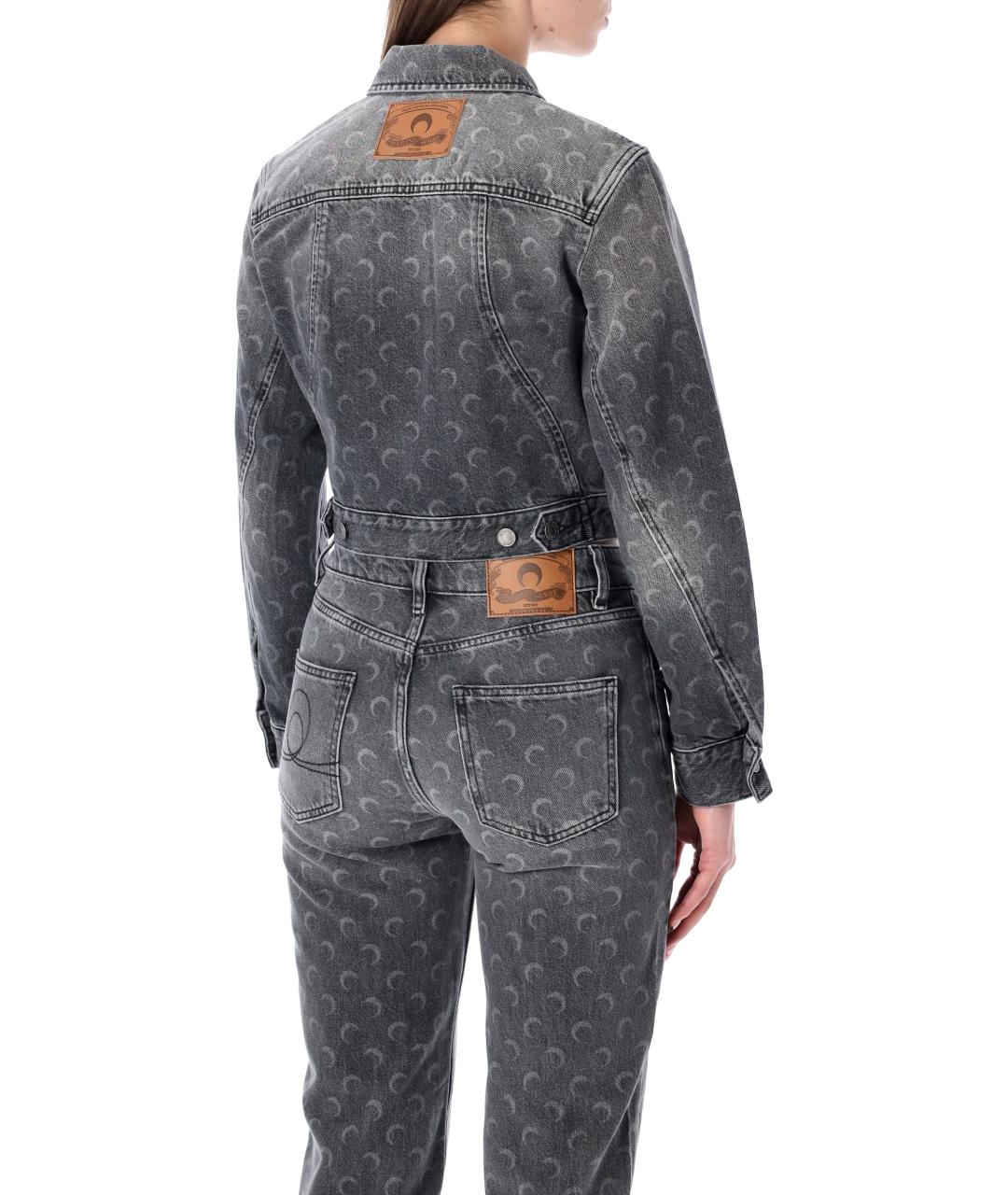 MARINE SERRE Серая хлопковая куртка, фото 3