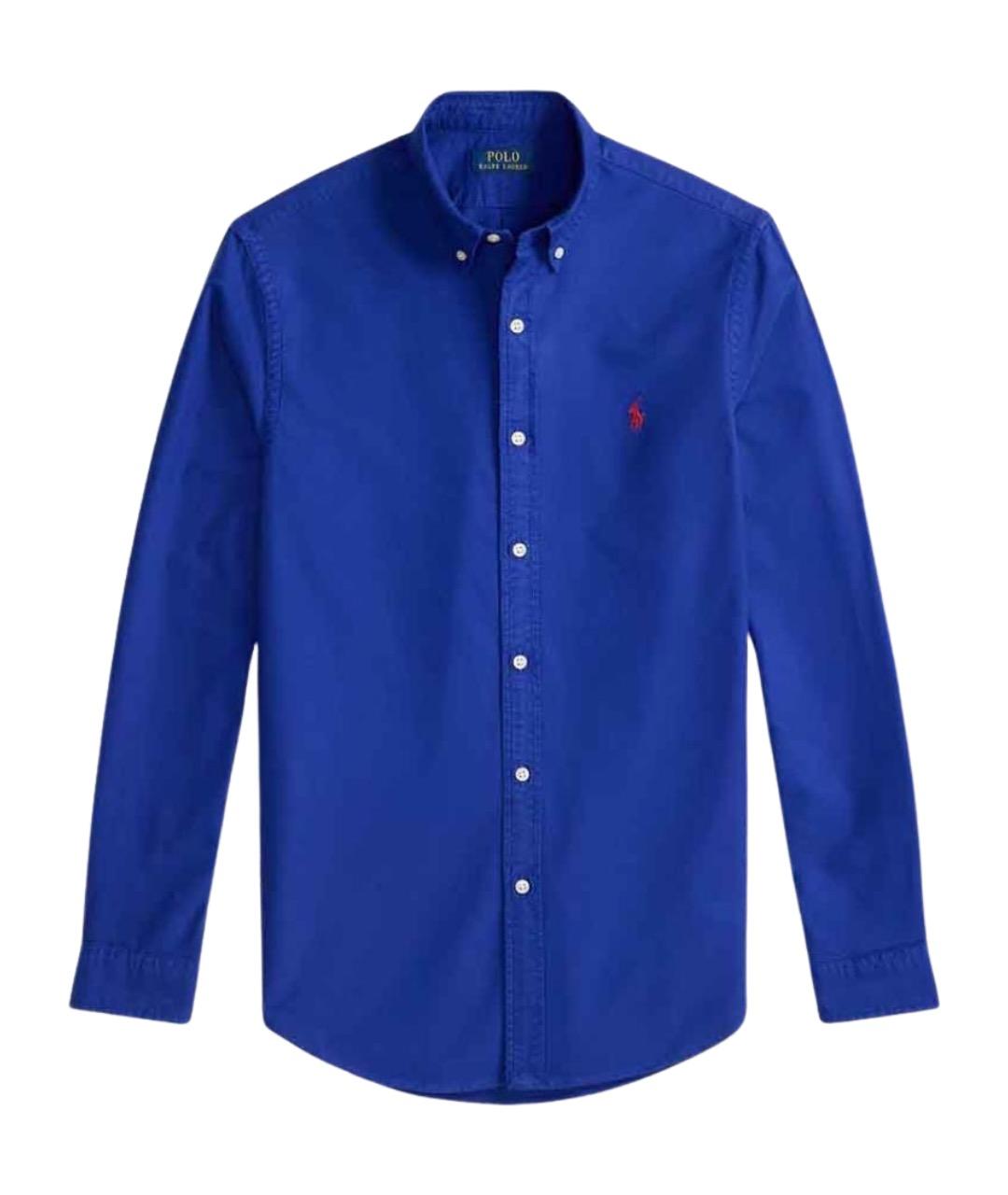 POLO RALPH LAUREN Синяя хлопковая кэжуал рубашка, фото 1