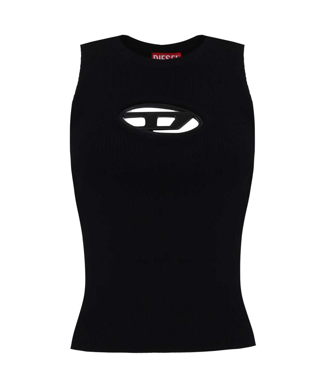 DIESEL Черная шерстяная жилетка, фото 1