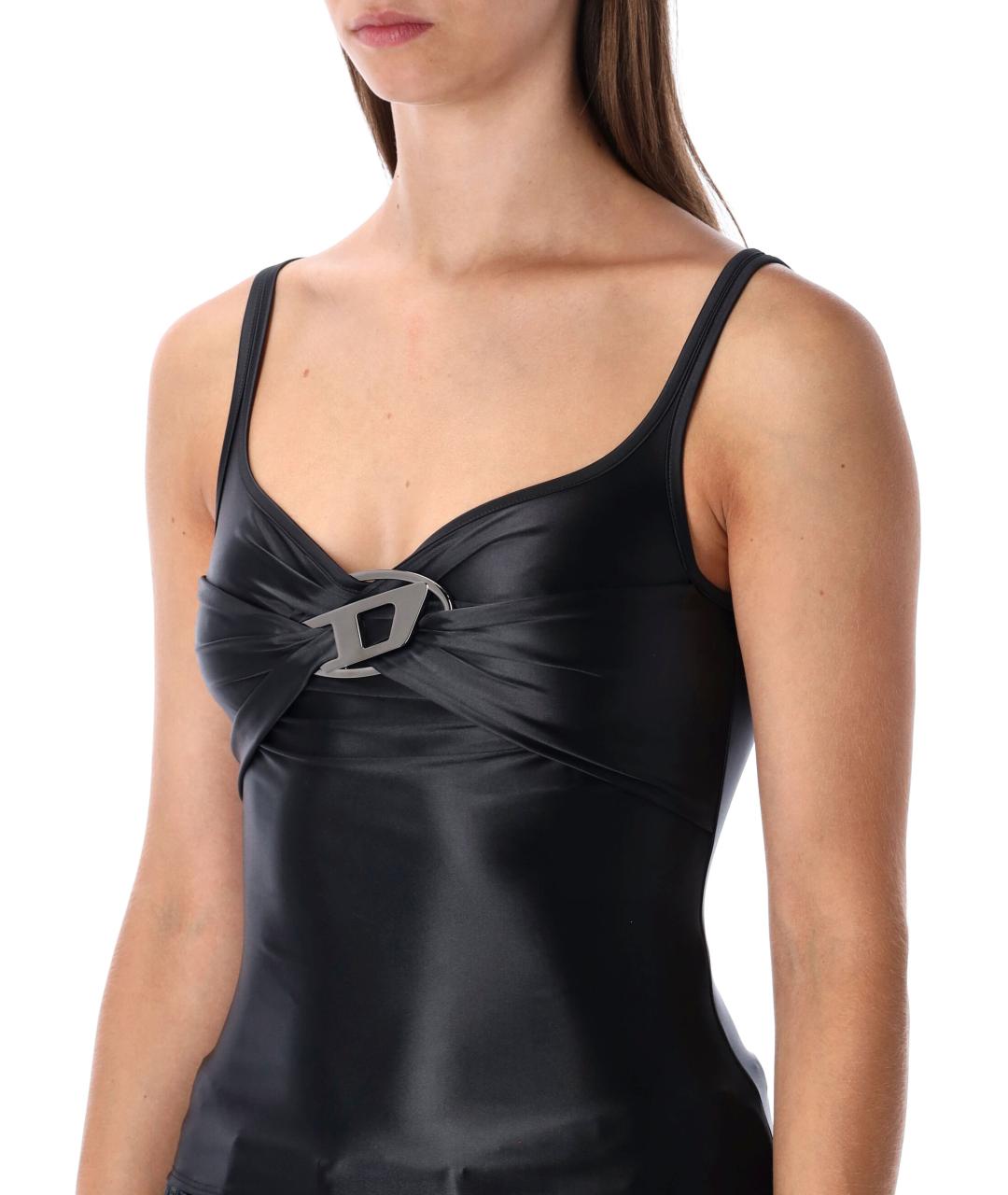 DIESEL Черная полиамидовая майка, фото 4