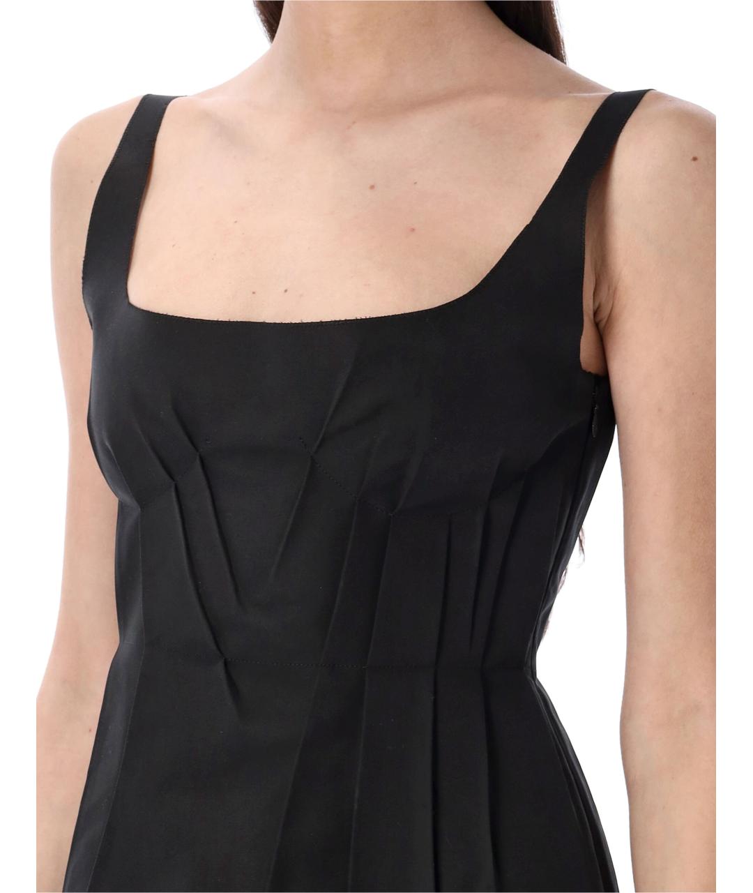 MARNI Черное хлопковое повседневное платье, фото 4