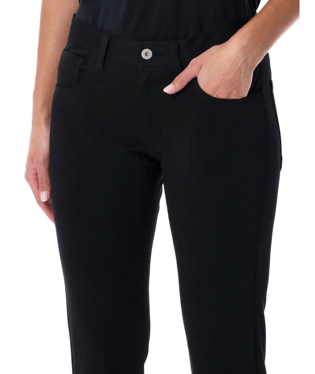 JUNYA WATANABE Черные полиэстеровые прямые брюки, фото 3