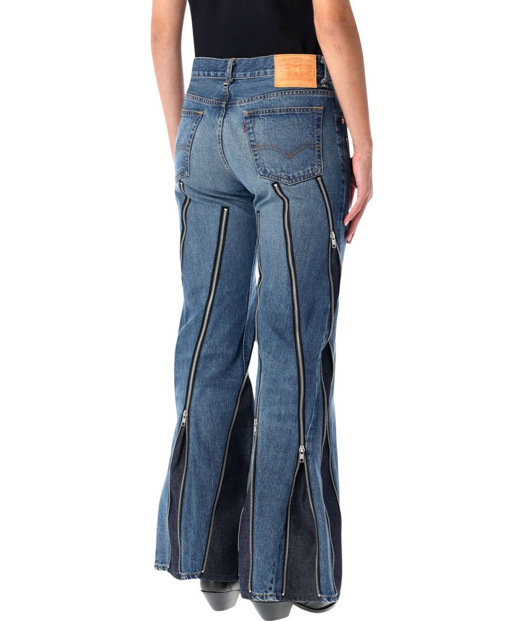 JUNYA WATANABE Синие хлопковые джинсы клеш, фото 2