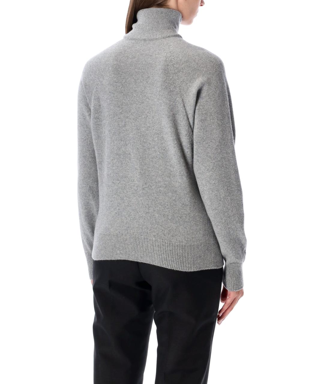 BALMAIN Серый кашемировый джемпер / свитер, фото 2