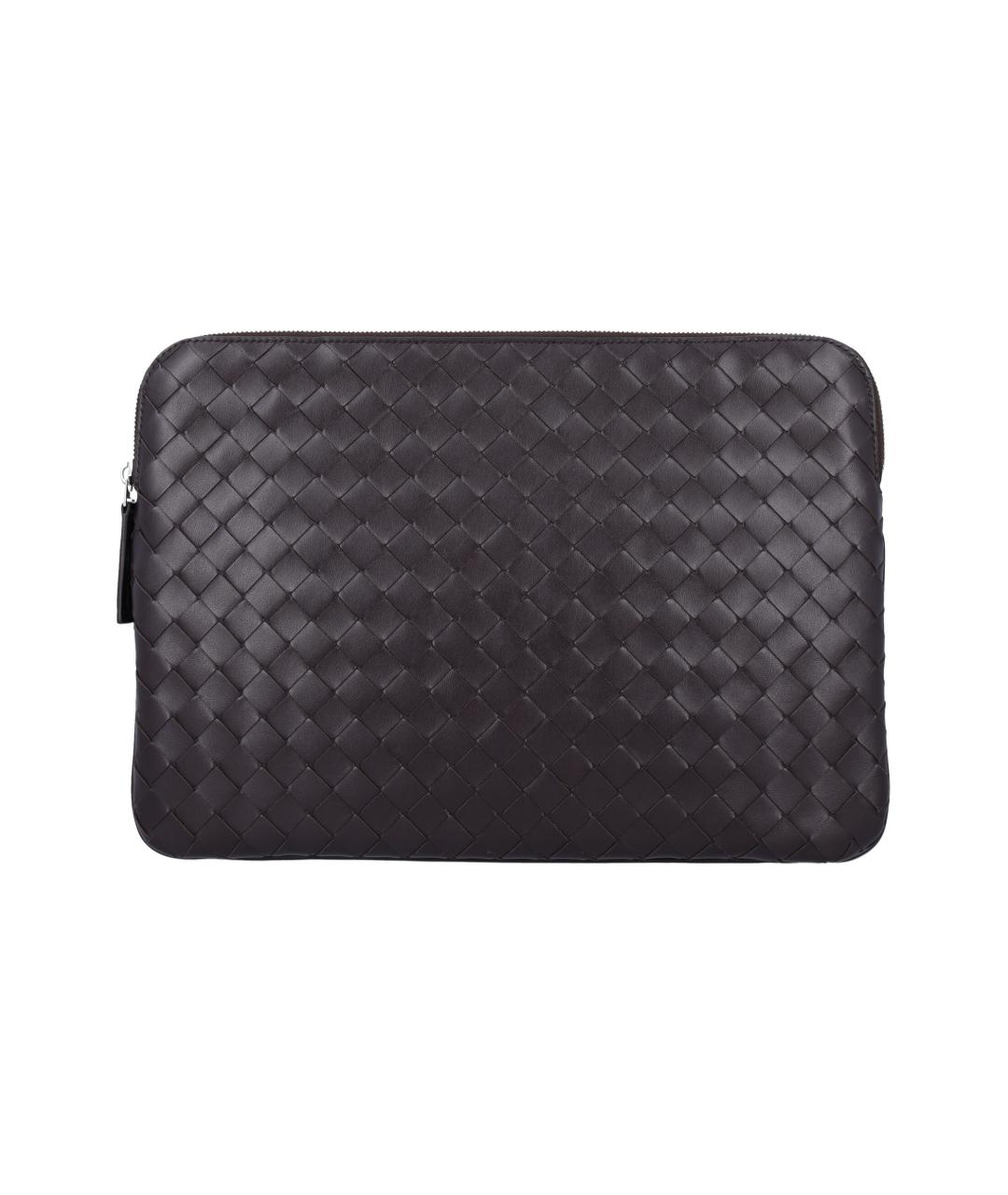 BOTTEGA VENETA Коричневая кожаная папка для документов, фото 1