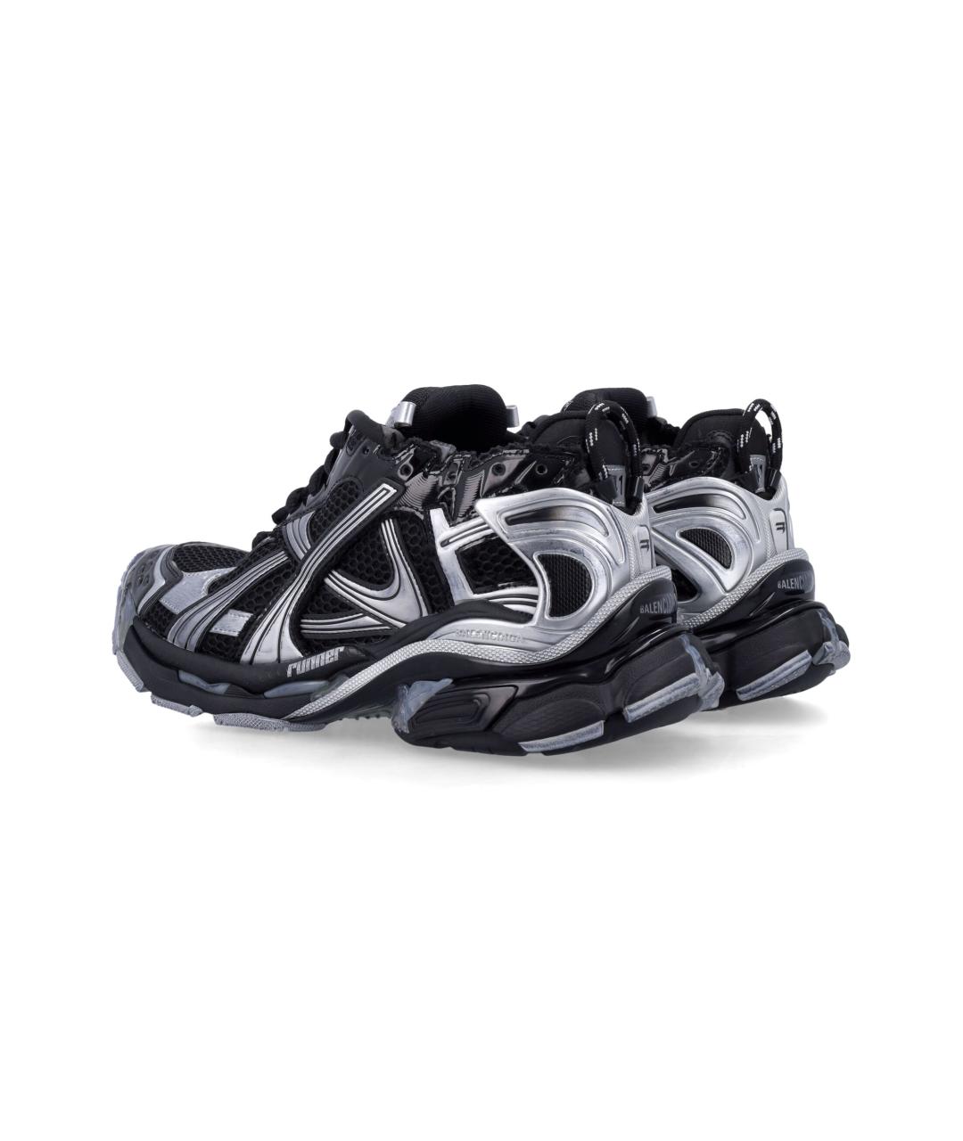 BALENCIAGA Черные низкие кроссовки / кеды, фото 4