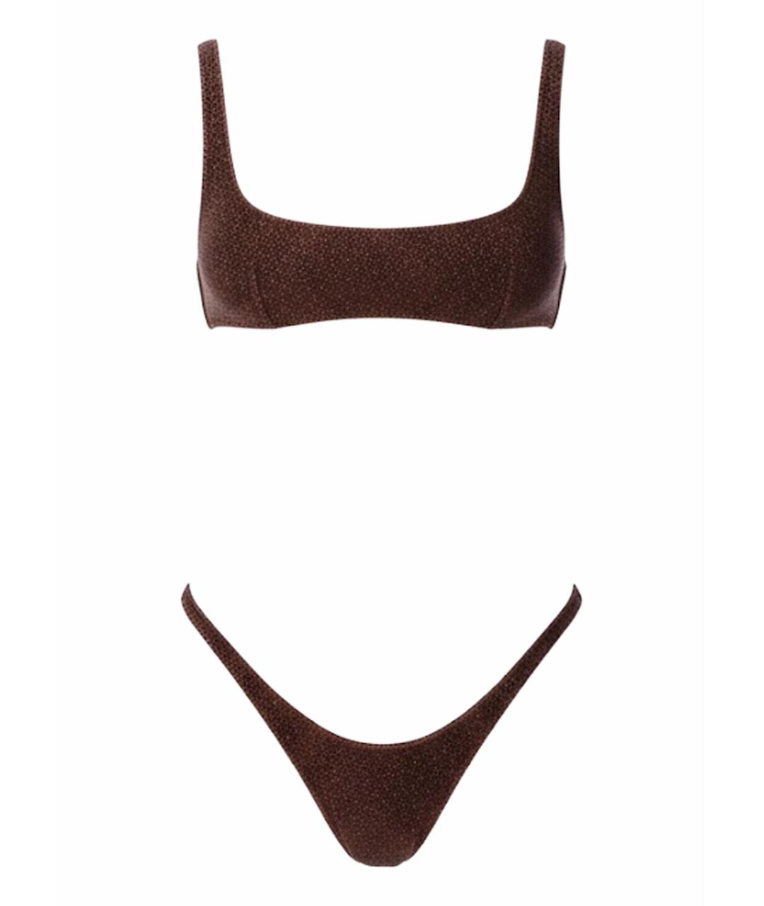 OSEREE Коричневый полиамидовый купальник, фото 4