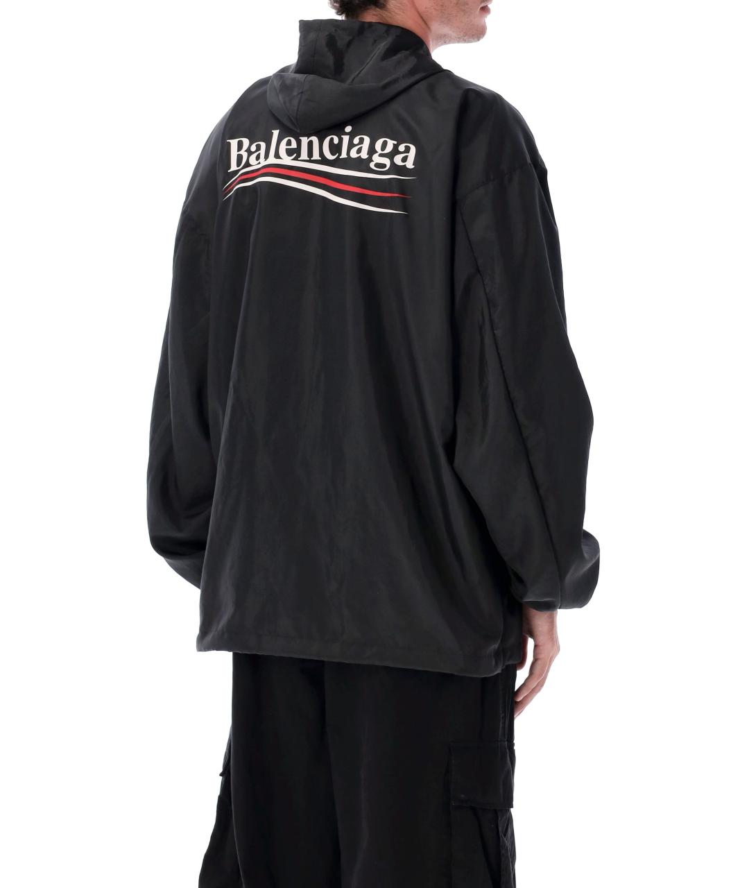 BALENCIAGA Черная полиэстеровая куртка, фото 3