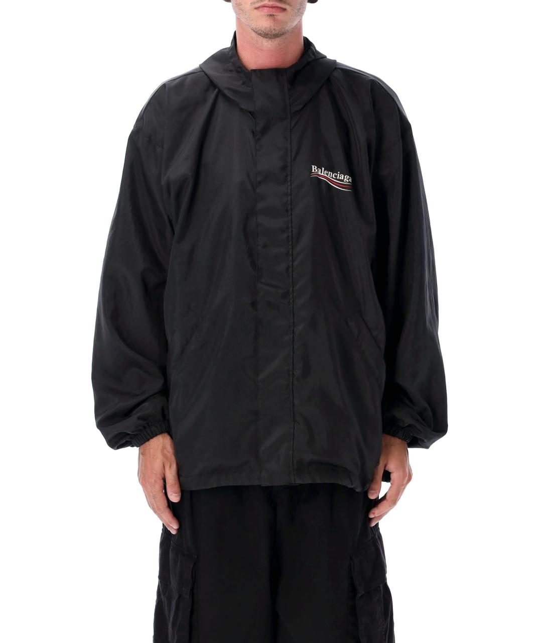BALENCIAGA Черная полиэстеровая куртка, фото 2