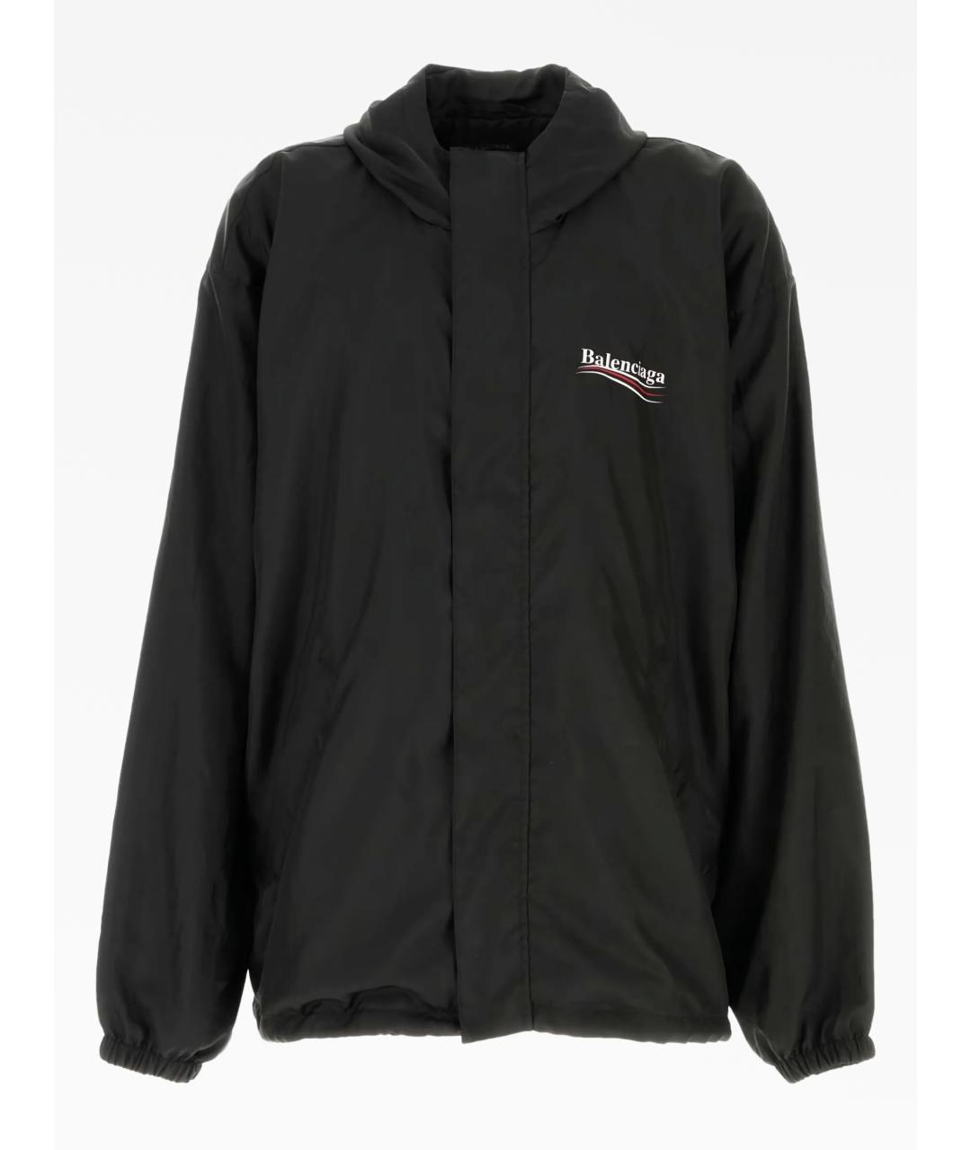 BALENCIAGA Черная полиэстеровая куртка, фото 5