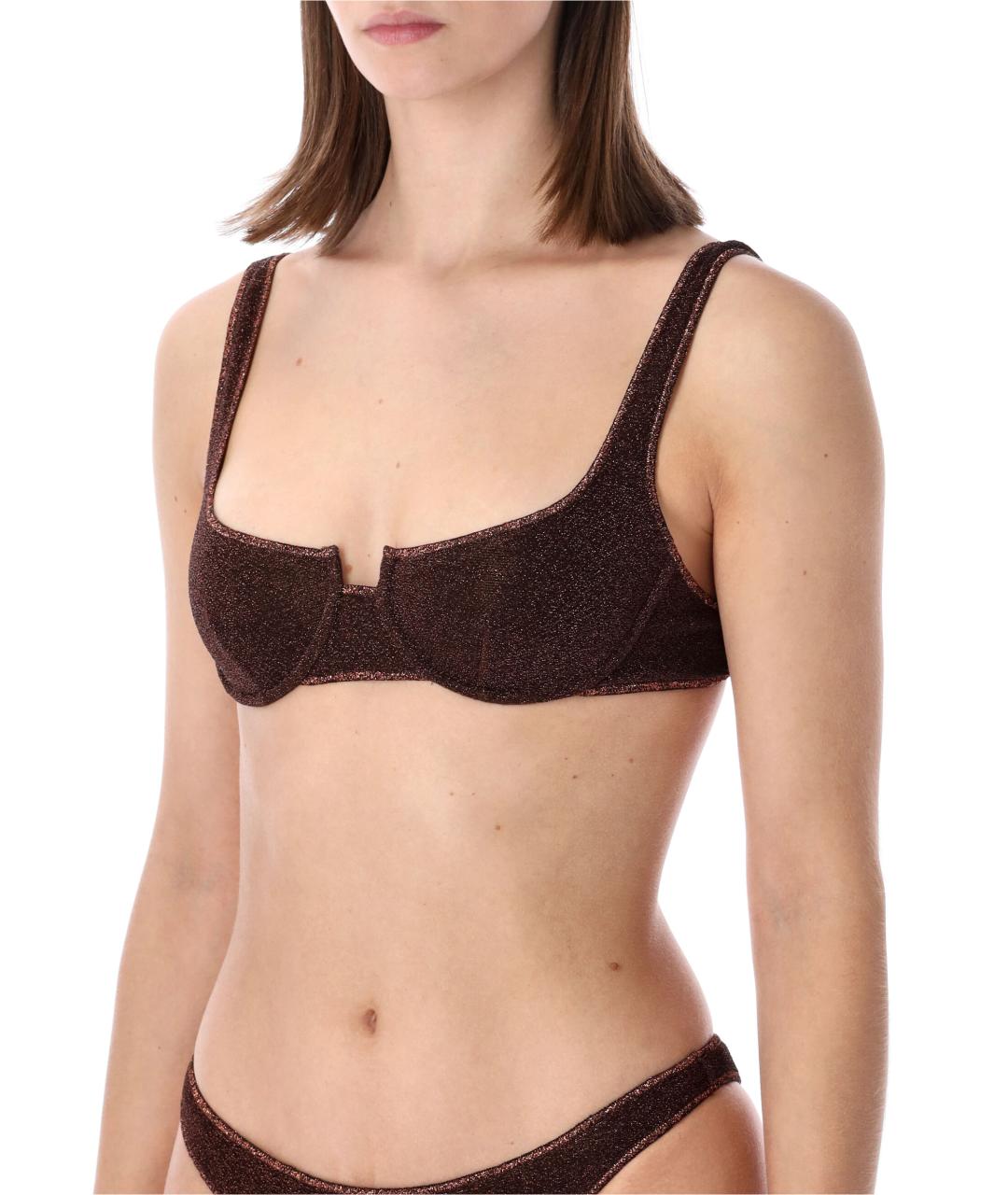 OSEREE Коричневый полиамидовый купальник, фото 3