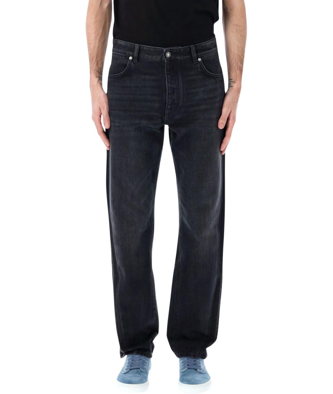 GIVENCHY Черные хлопковые прямые джинсы, фото 4