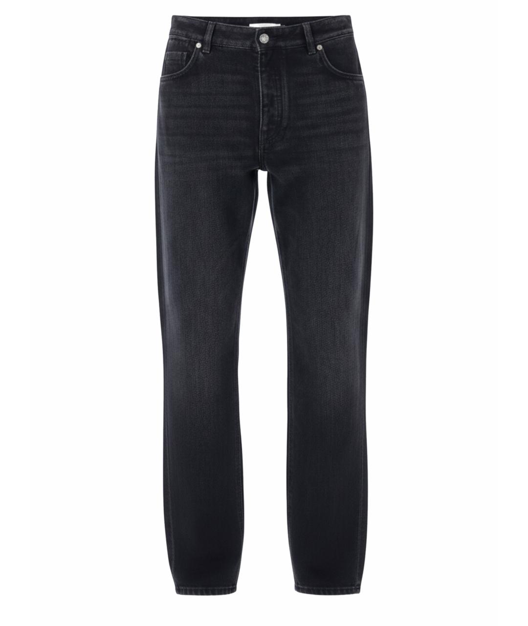 GIVENCHY Черные хлопковые прямые джинсы, фото 1