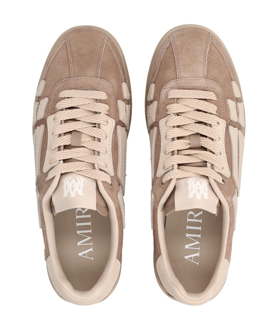 AMIRI Коричневые синтетические низкие кроссовки / кеды, фото 2